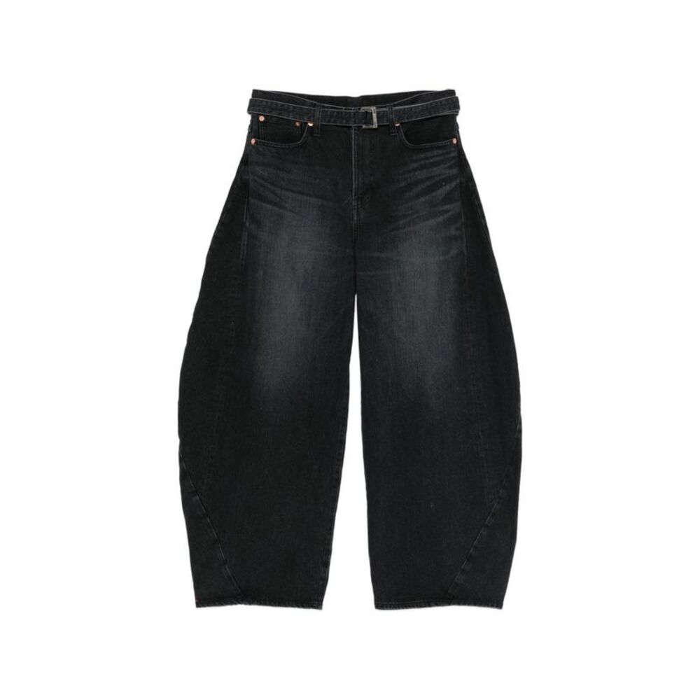 Sacai Men Wide-Leg Denim Jeans
